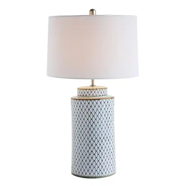 Ceramic Table Lamp with Linen Shade - Bed Bath & Beyond - 31259461 | Bed Bath & Beyond