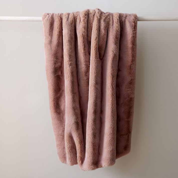 Faux Fur Chinchilla Throw | West Elm (US)