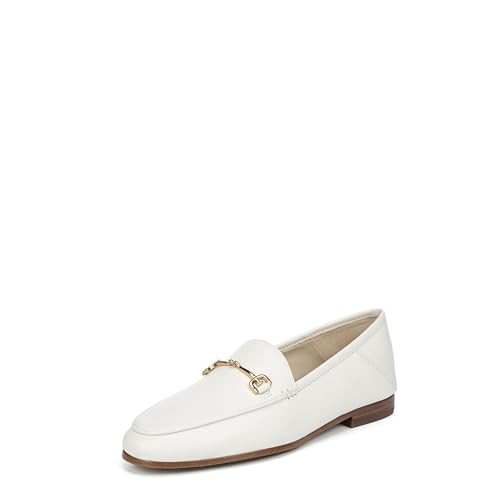 Sam Edelman Women's Loraine Loafer, Bright White Leather, 8.5 | Amazon (US)