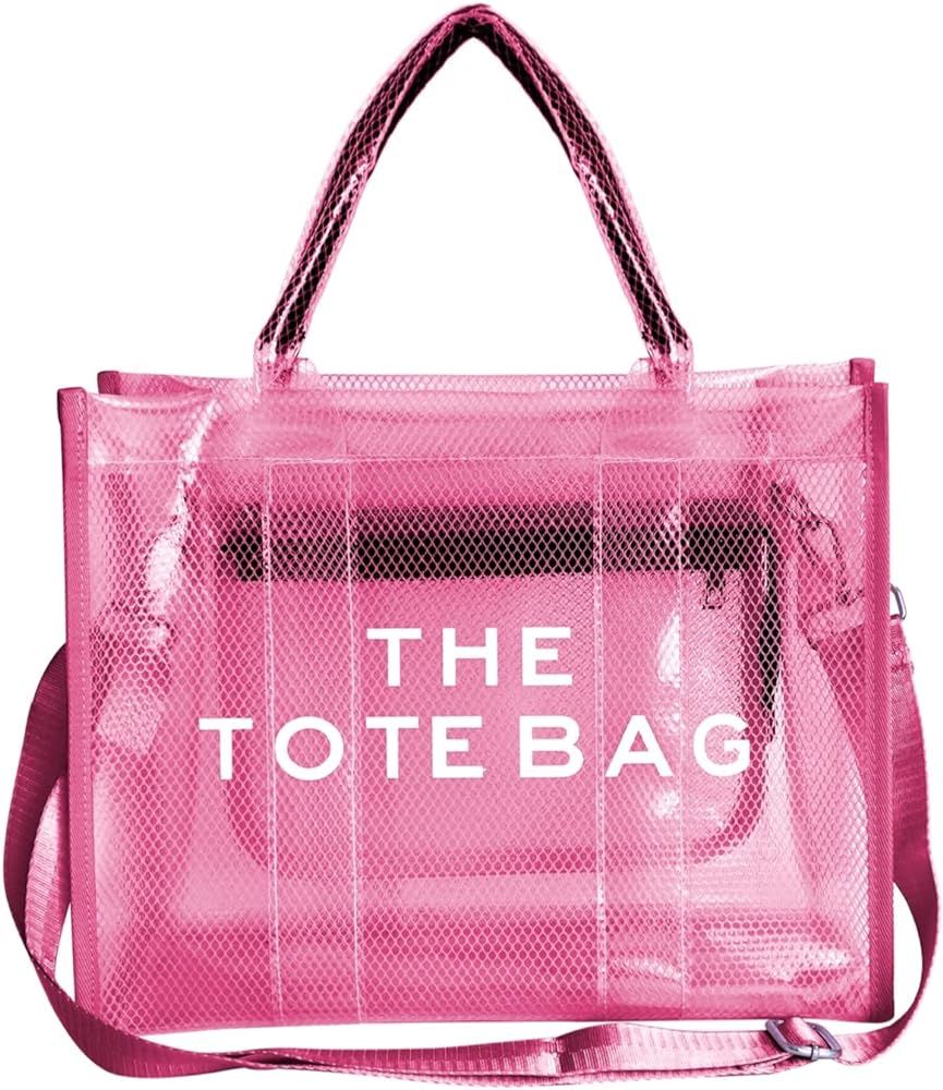 LMKIDS Tote Bag for Women, Plastic Tote Bag Travel Tote Bag Women Shoulder Handbag Crossbody Bag The | Amazon (US)