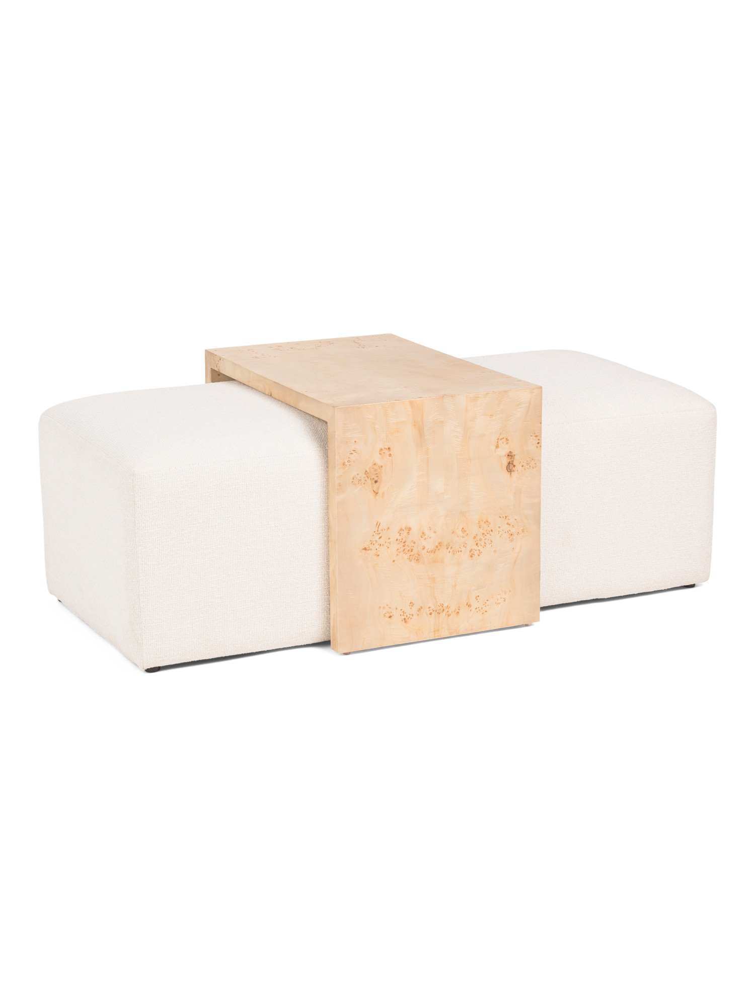 2pc Burl Wood Table And Bench Set | TJ Maxx