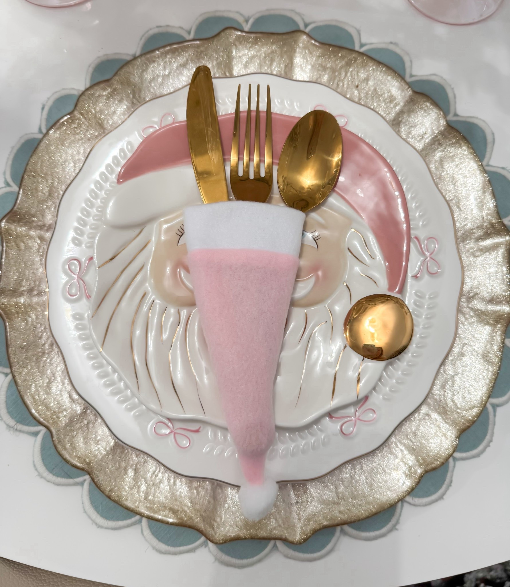 Santa hat utensil holder 

#LTKHoliday #LTKSeasonal #LTKHome