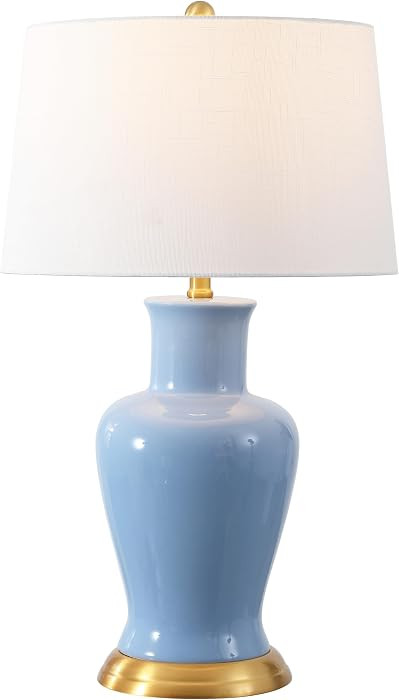 JONATHAN Y Julian Classic Ceramic Urn Metal LED Table Lamp 29", Blue | Amazon (US)