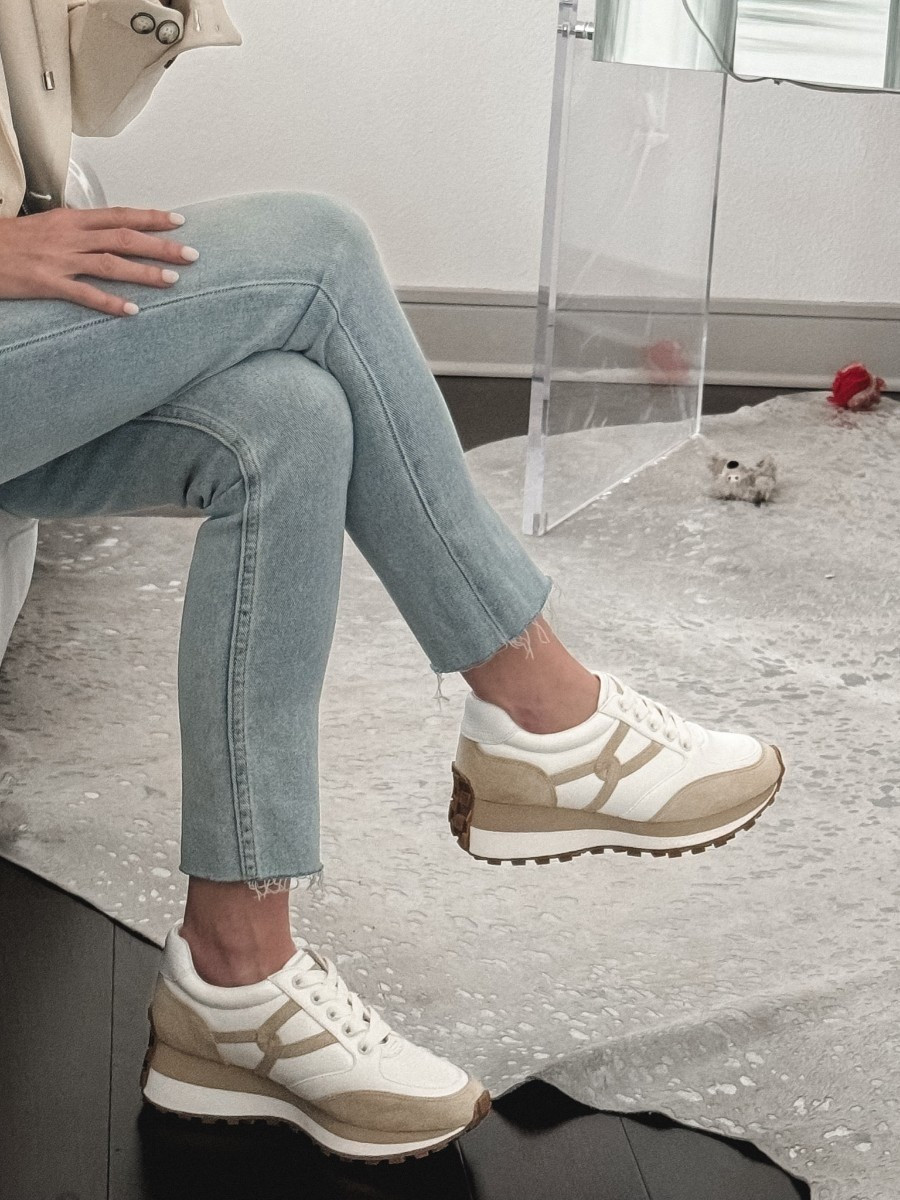 The Valentina Sneaker by Veronica Beard 🤎🤍 these are the most stylish sneakers - I love the neutral color combo and they're incredibly comfortable!

#LTKSeasonal #LTKover40 #LTKshoecrush