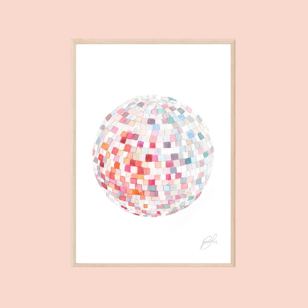 Mirrorball - Art Print - Taylor Swift - Swifties - Discoball - Watercolor Art Print - Folklore - ... | Etsy (US)