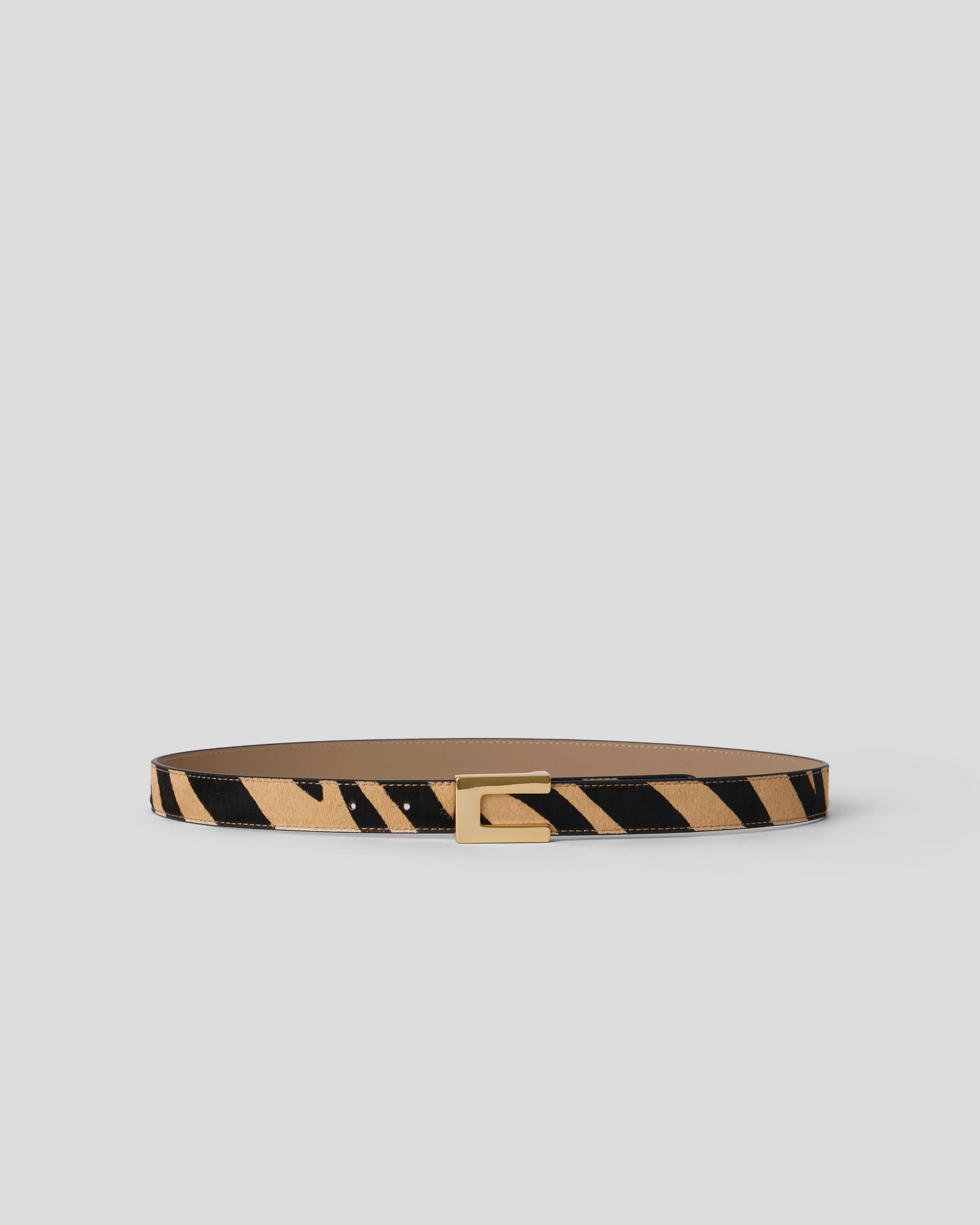 NATE CALF-HAIR LEATHER BELT | B-Low The Belt