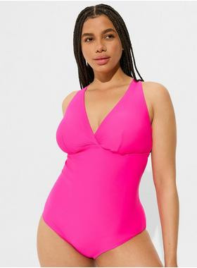 Wireless Triangle One Piece Swimsuit | Torrid (US & Canada)