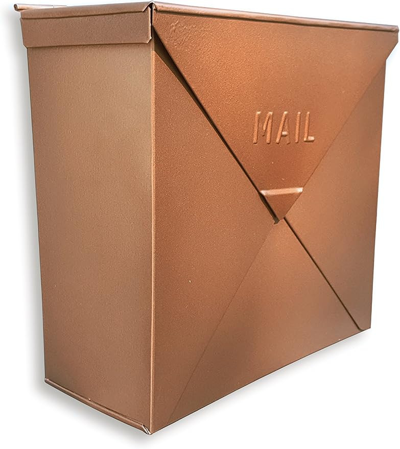NACH MB-6300 Chicago Copper Mailbox - Wall Mounted Post Box, 10 x 4 x 10 inch | Amazon (US)