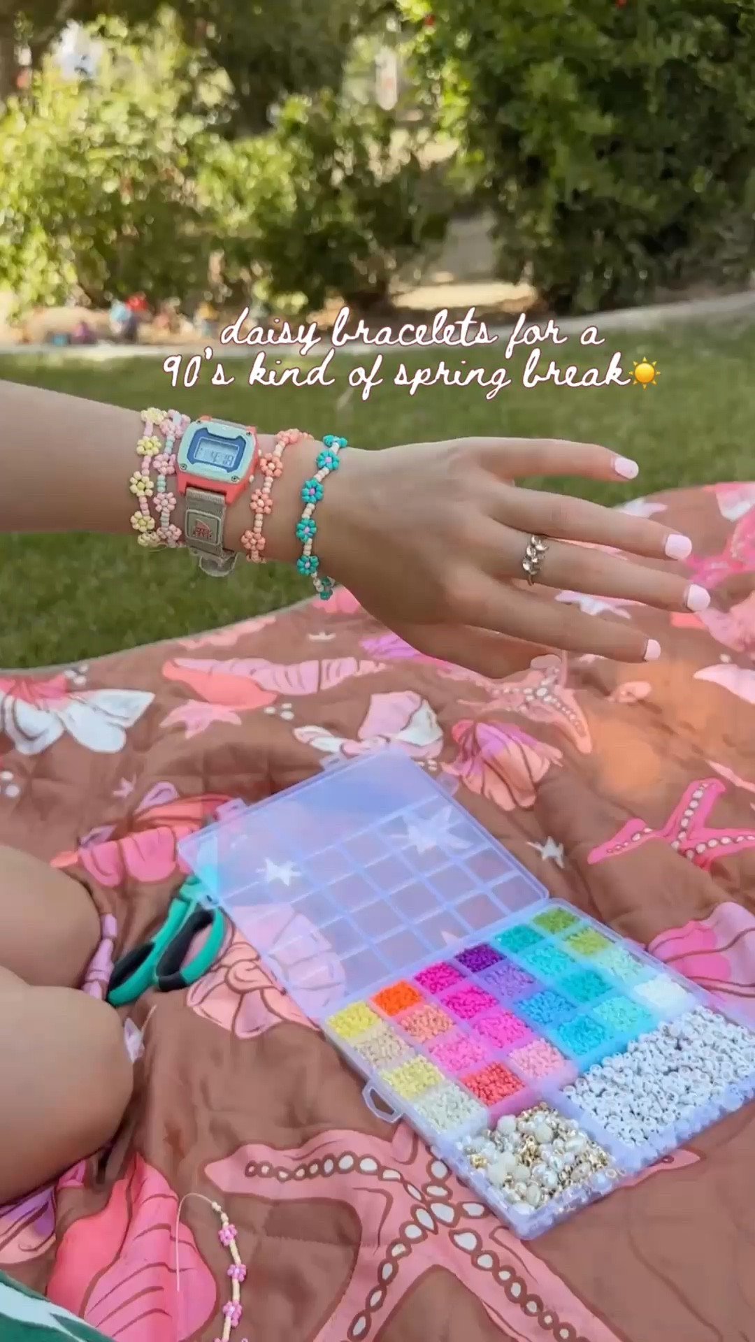 The best seed beads for daisy bracelets! 🌼 

#LTKspringtrends #LTKspring #LTKootd