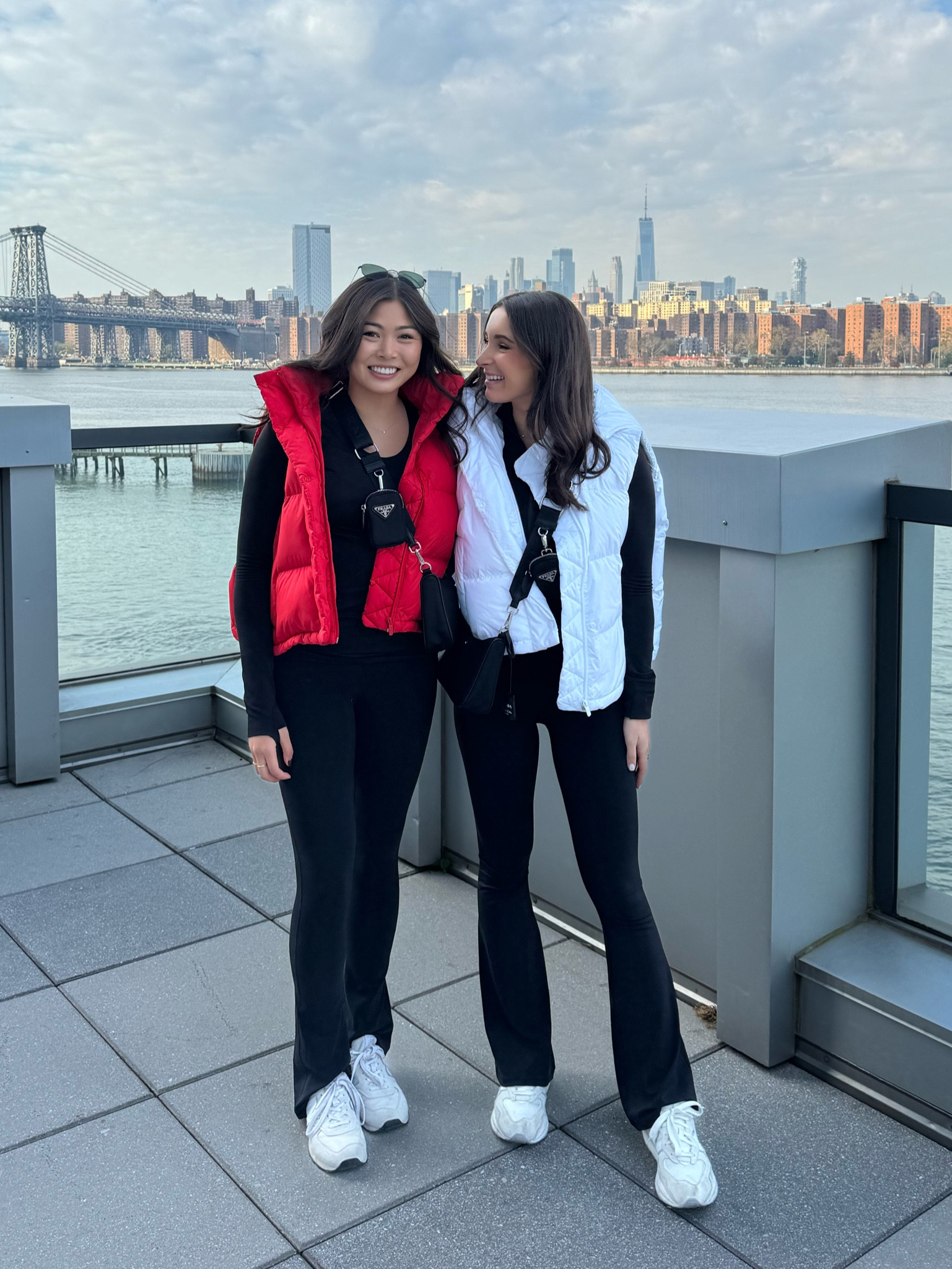 Matching Lululemon vests for marathon Sunday! These flare pants are everything👖👖👖

#LTKfitness 

#LTKSeasonal