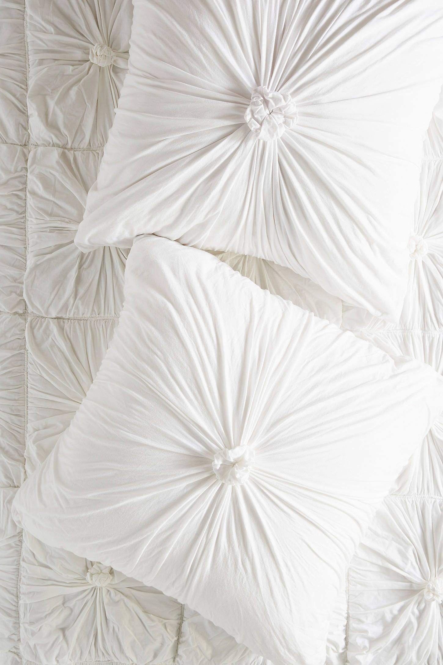 Organic Rosette Euro Sham | Anthropologie (US)