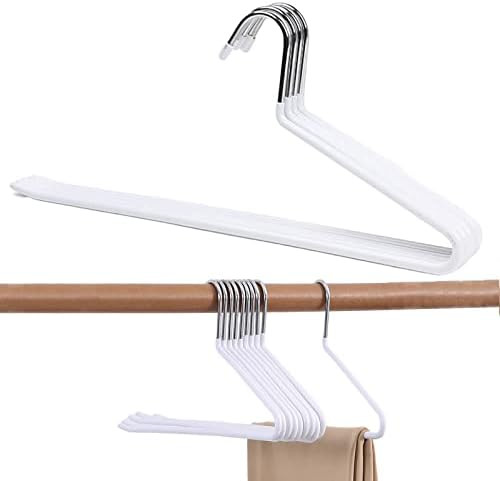 YQMY Pants Hangers Slack/Trousers Hangers 10 Pack, Open Ended Design Space Saving Slim Strong and... | Amazon (US)