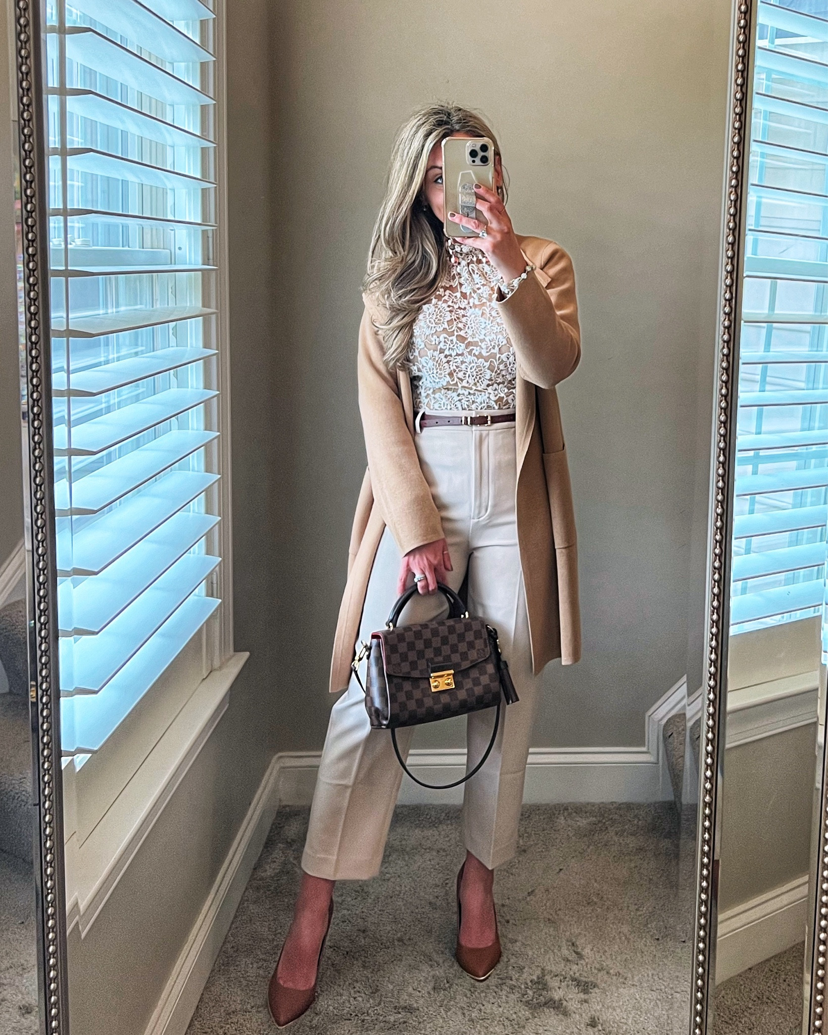 Fall work outfit, lace top, brown cardigan, 

#LTKWorkwear #LTKSaleAlert #LTKSeasonal