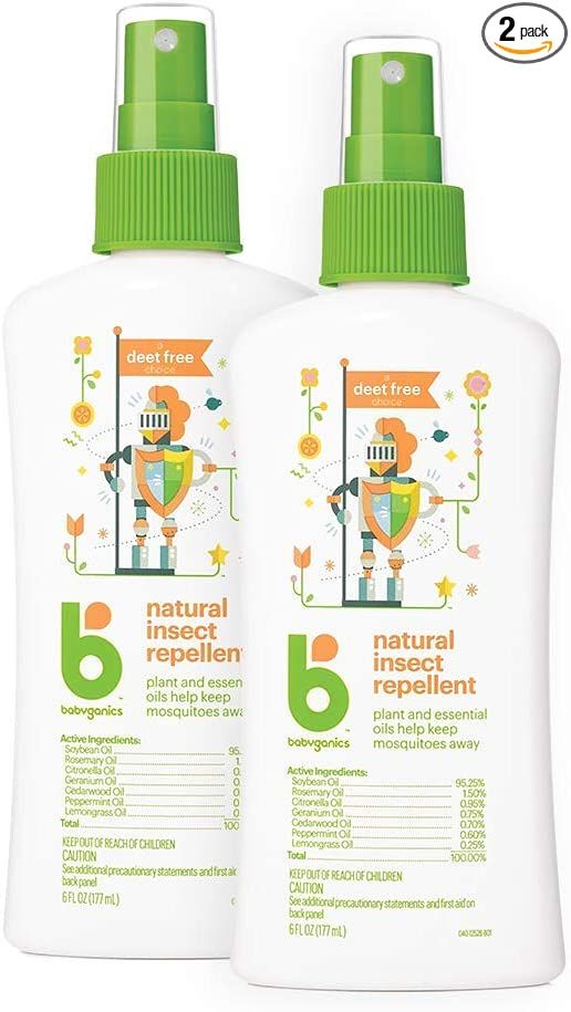 Babyganics Insect Spray, 6oz, 2 pack, Made with Plant and Essential Oils | Amazon (US)