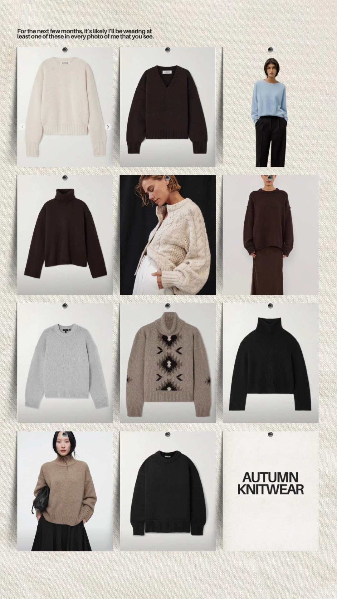 My autumn winter knitwear collection 

#LTKeurope #LTKwinter #LTKautumn