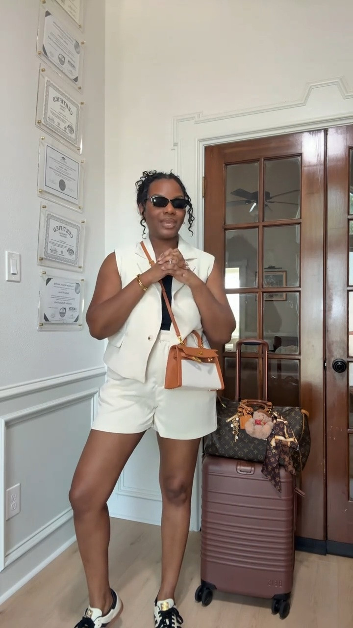 I love looking put together when I travel, but comfort is non-negotiable ✈️✨

This set from @Marshalls 
was the perfect balance—easy, cute, and effortless. I’ve also been living in these Amazon Essentials tanks (so soft and flattering), and Im loving this 10-pack of sunglasses from TikTok Shop… I’ve been obsessed all summer 🕶️

luggage: @BÉIS 
Carryon: @louisvittion 

#TravelStyle #AirportOutfit #ComfyChic #TravelEssentials #SummerStyle

#LTKgrwm #LTKootd