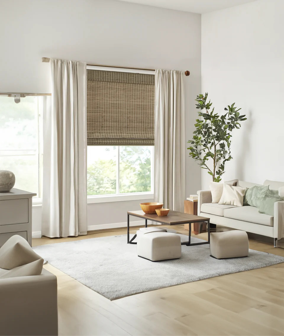 Ramie Woven Bamboo Blinds & Shades | Beige | NeutralCurtains