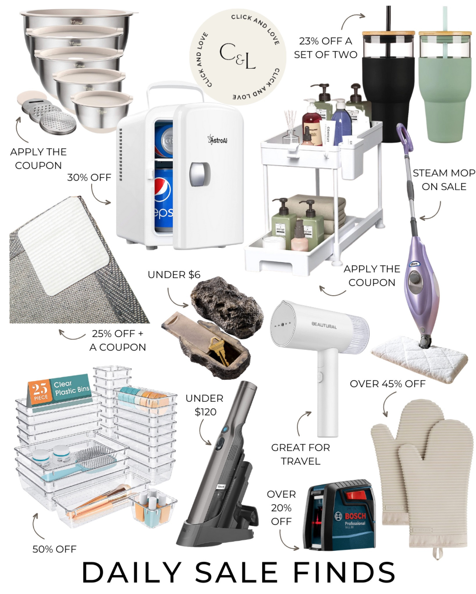 Amazon sale finds worth the click! This steam mop is under $70!

Oven mitt, steam mop, air fryer, rug pad, salad spinner, tumbler, storage shelf, mini fridge, hide a key, laser level, rug pad, storage container, home hack, Amazon gadgets , Amazon, Amazon home, Amazon finds, Amazon must haves, Amazon sale, sale finds, sale alert, sale #amazon #amazonhome




#LTKstyletip #LTKhome #LTKsalealert