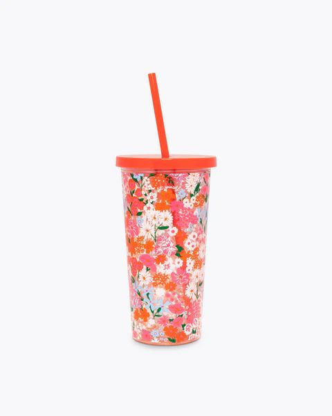 Sip Sip Tumbler with Straw - Secret Garden | ban.do