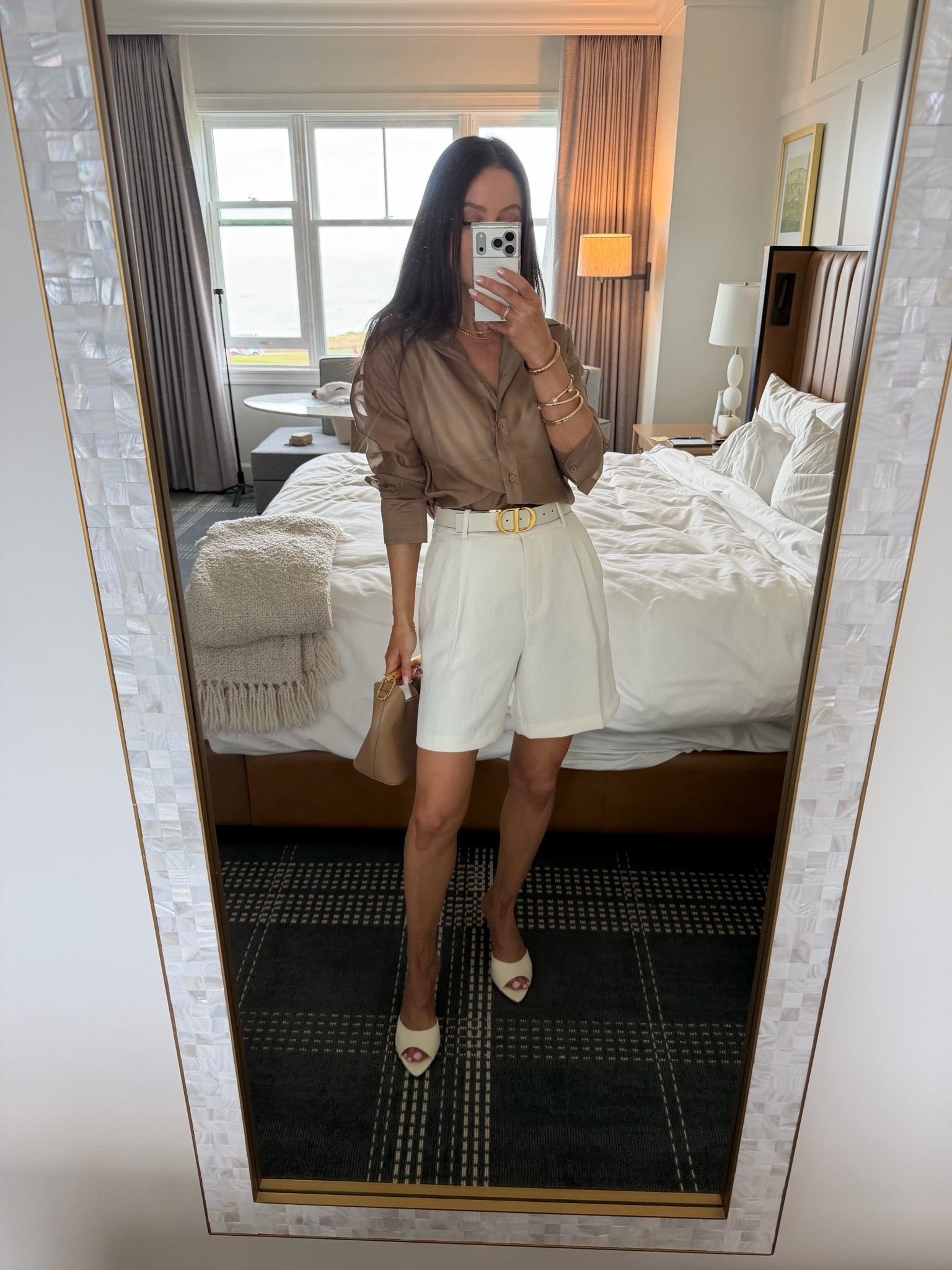 Night one in California. This is a chic but conservative date night look! All runs true to size 🤍

#LTKootd #LTKSeasonal #LTKOver40