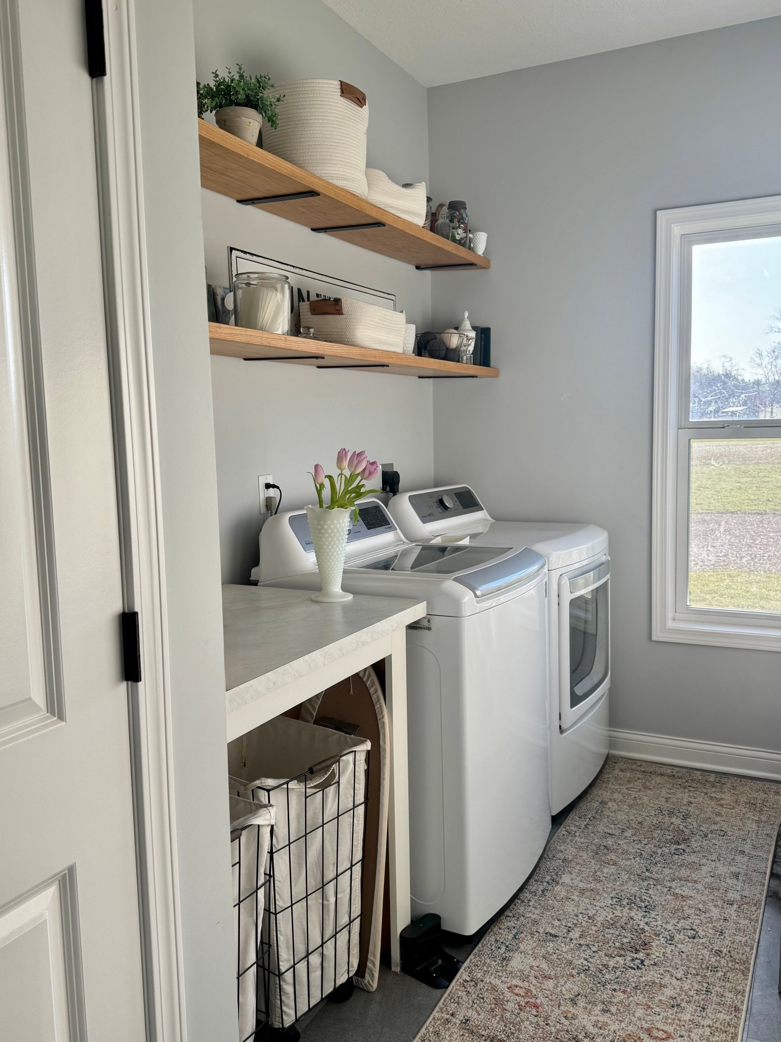 A sunny laundry room with some of my favorite Amazon finds, Target home and Kirklands decor  

#LTKSeasonal #LTKHome #LTKFindsUnder100