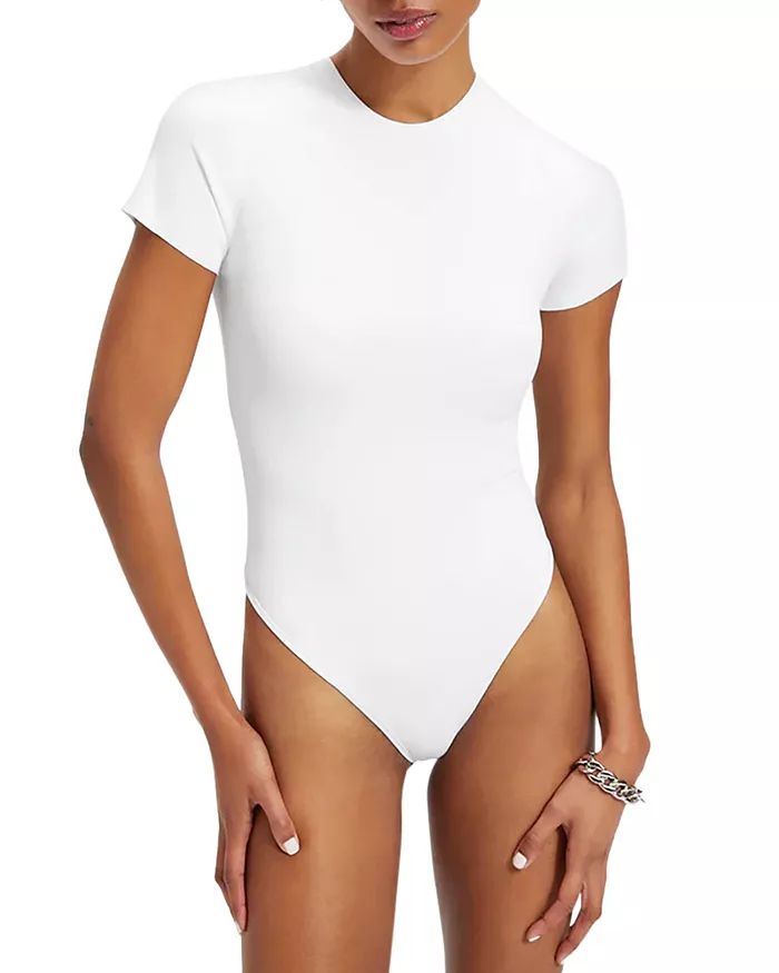 Good American Short Sleeve Scuba Bodysuit Women - Bloomingdale's | Bloomingdale's (US)