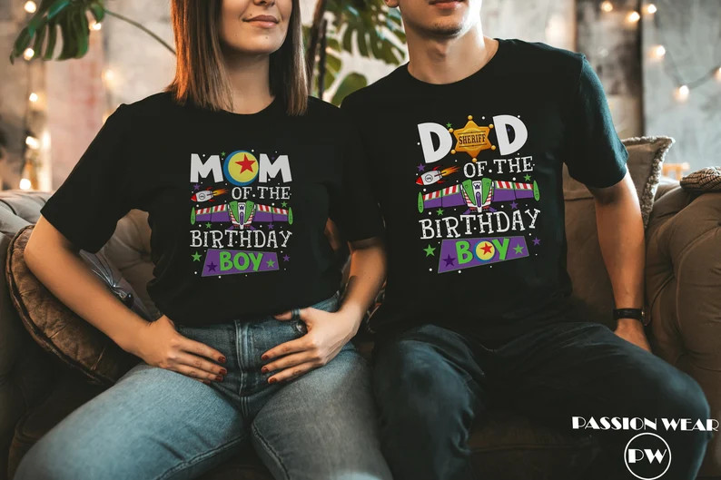 Toy Story Dad Toy Story Mom, Dad Mom Toy Story Birthday Tee, Family Toy Story Matching Birthday S... | Etsy (US)