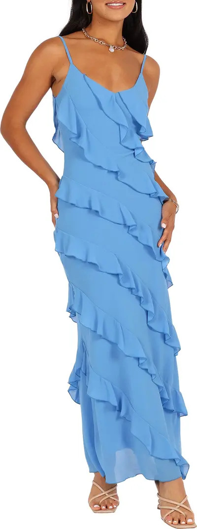 Ciao Ruffle Chiffon Gown | Nordstrom