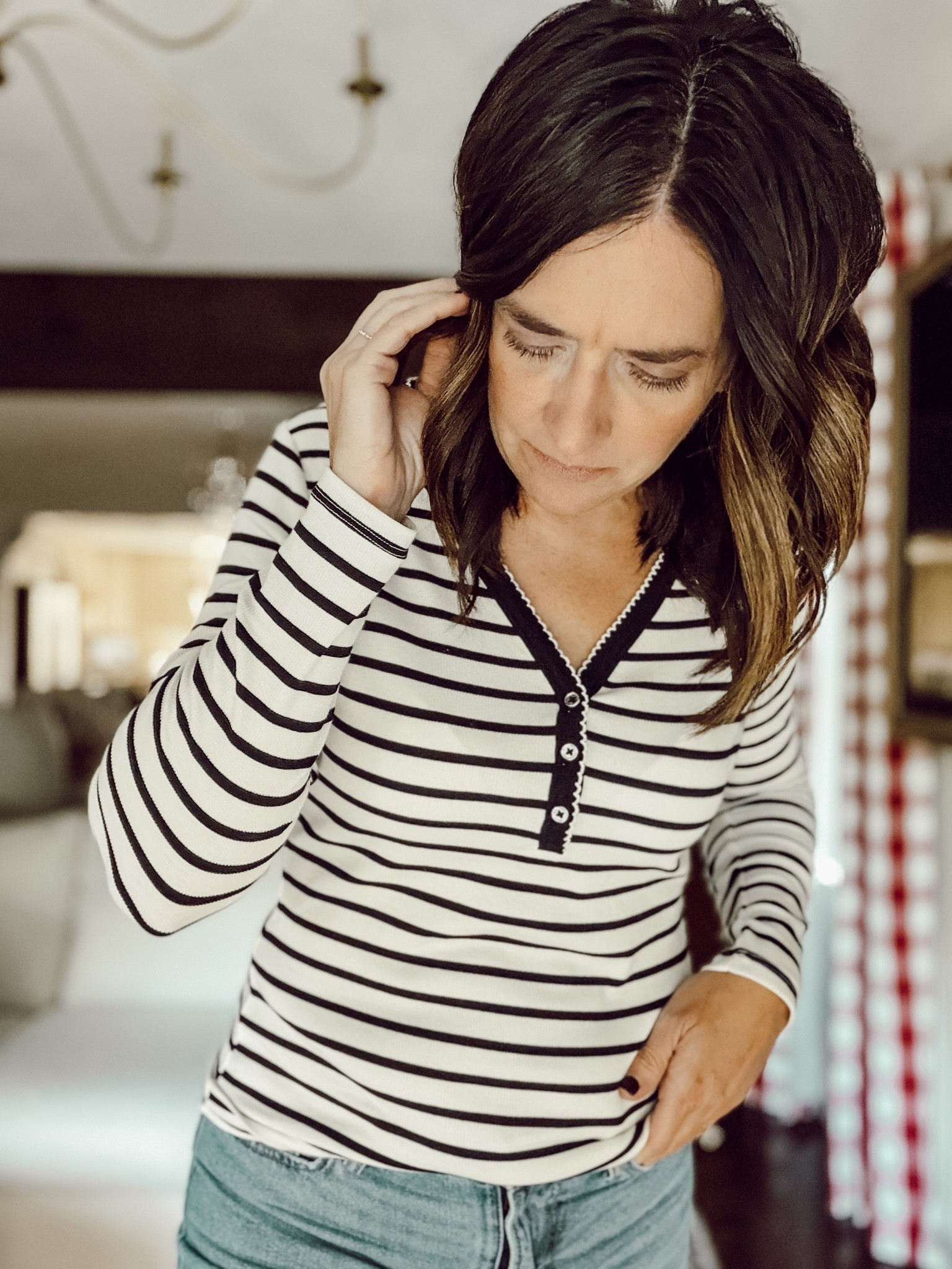 Cozy Henley for those warmer fall days. #walmart