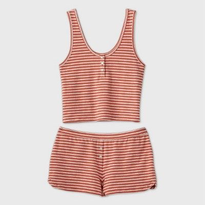 Women's Striped Tank Pajama Set - Colsie™ | Target