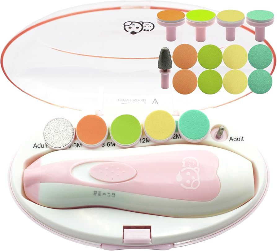 Baby Nail Clippers 20 in 1 by Royal Angels | Safe Electric Baby Nail Trimmer, Baby Nail File Kit,... | Amazon (US)