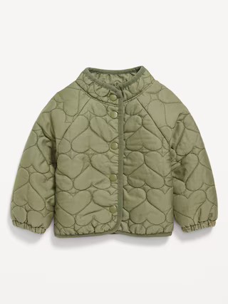 Mock-Neck Quilted Snap-Button Jacket for Baby | Old Navy (US)
