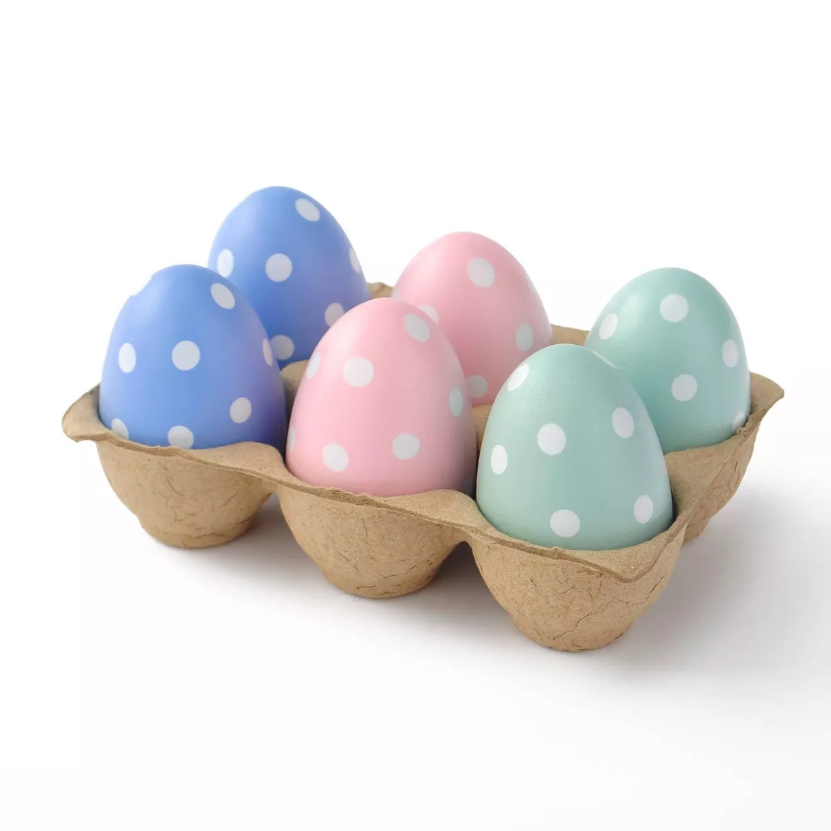 6ct Wooden Easter Eggs Dots - Bullseye's Playground™ | Target