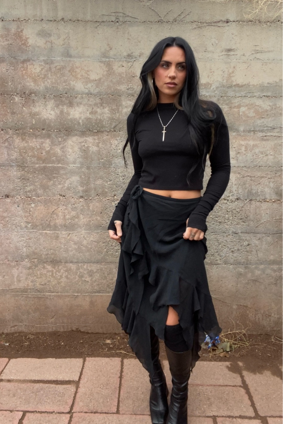 Cute fall fit with flowy black skirt 

#LTKFallSale 

#LTKU #LTKSeasonal