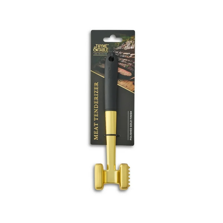 Thyme & Table Meat Tenderizer in Polished Gold Finish - Walmart.com | Walmart (US)