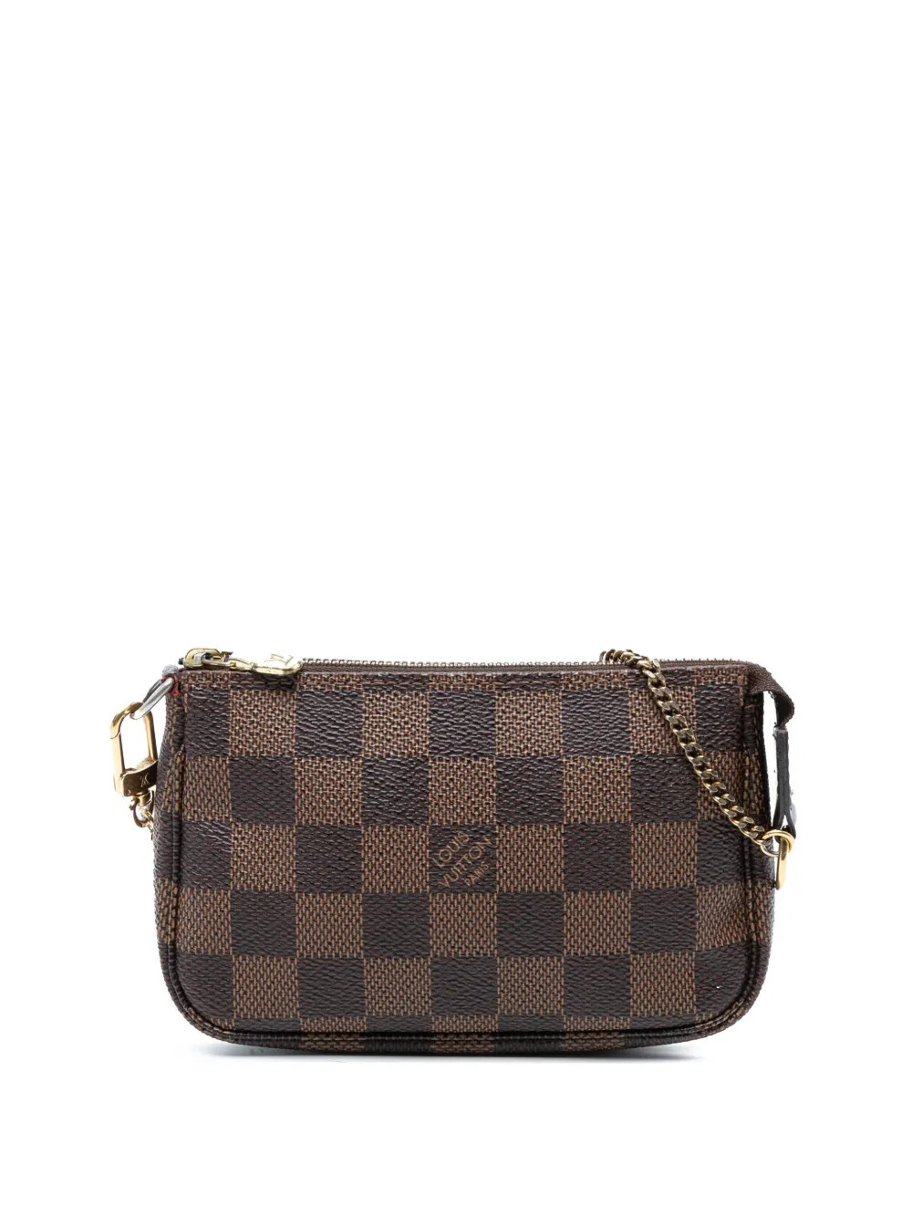 Louis Vuitton Pre-Owned 2012 Damier Ebene Mini Pochette Accessoires handbag - Brown | Farfetch Global