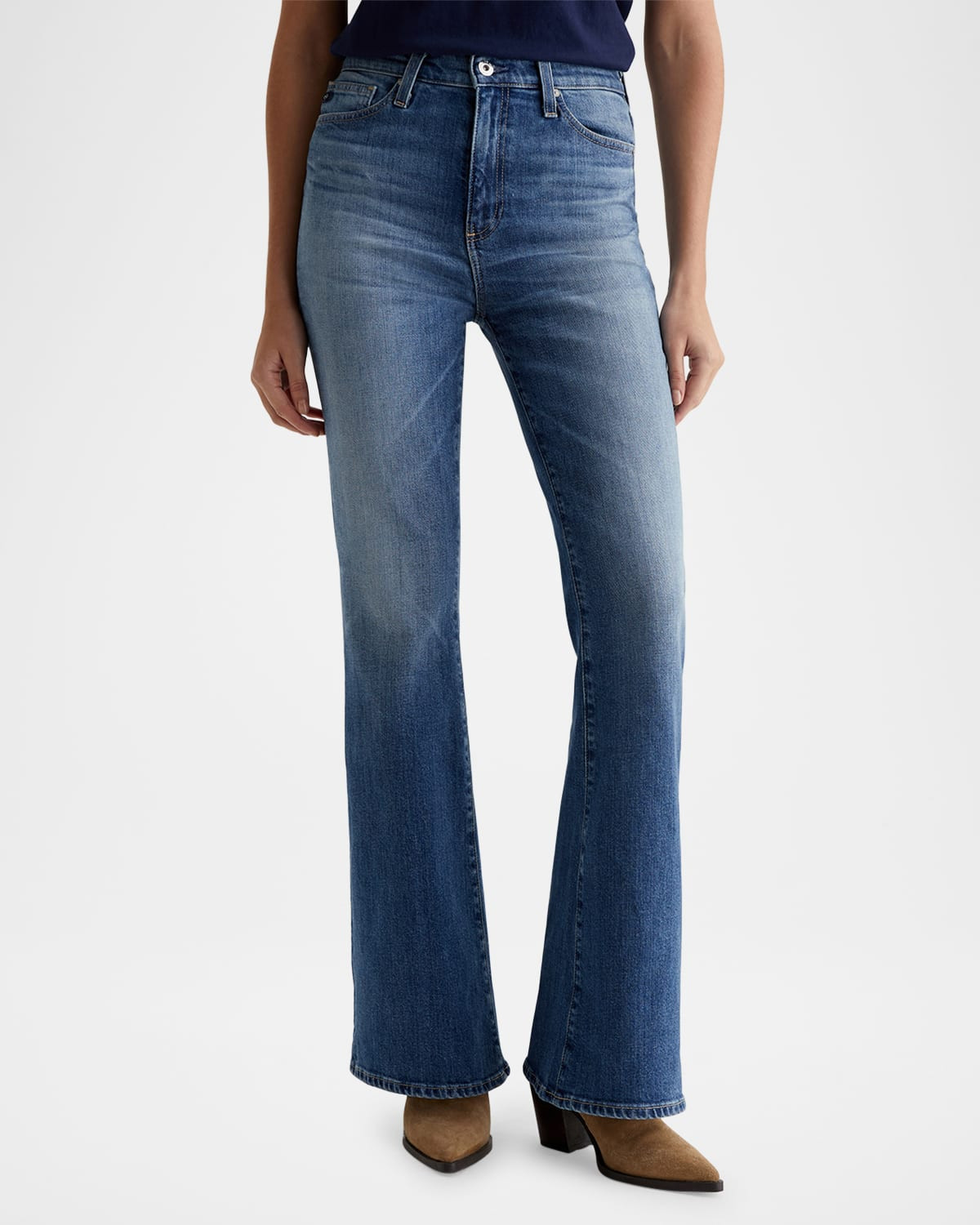 Madi High-Rise Flare Jeans | Neiman Marcus
