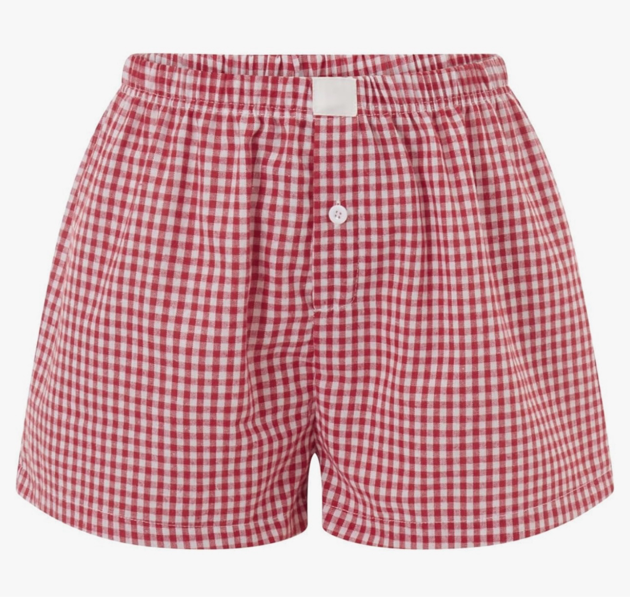 Red gingham boxer shorts. Super cute with a vest. 

#LTKSaleAlert #LTKFindsUnder50 #LTKSeasonal
