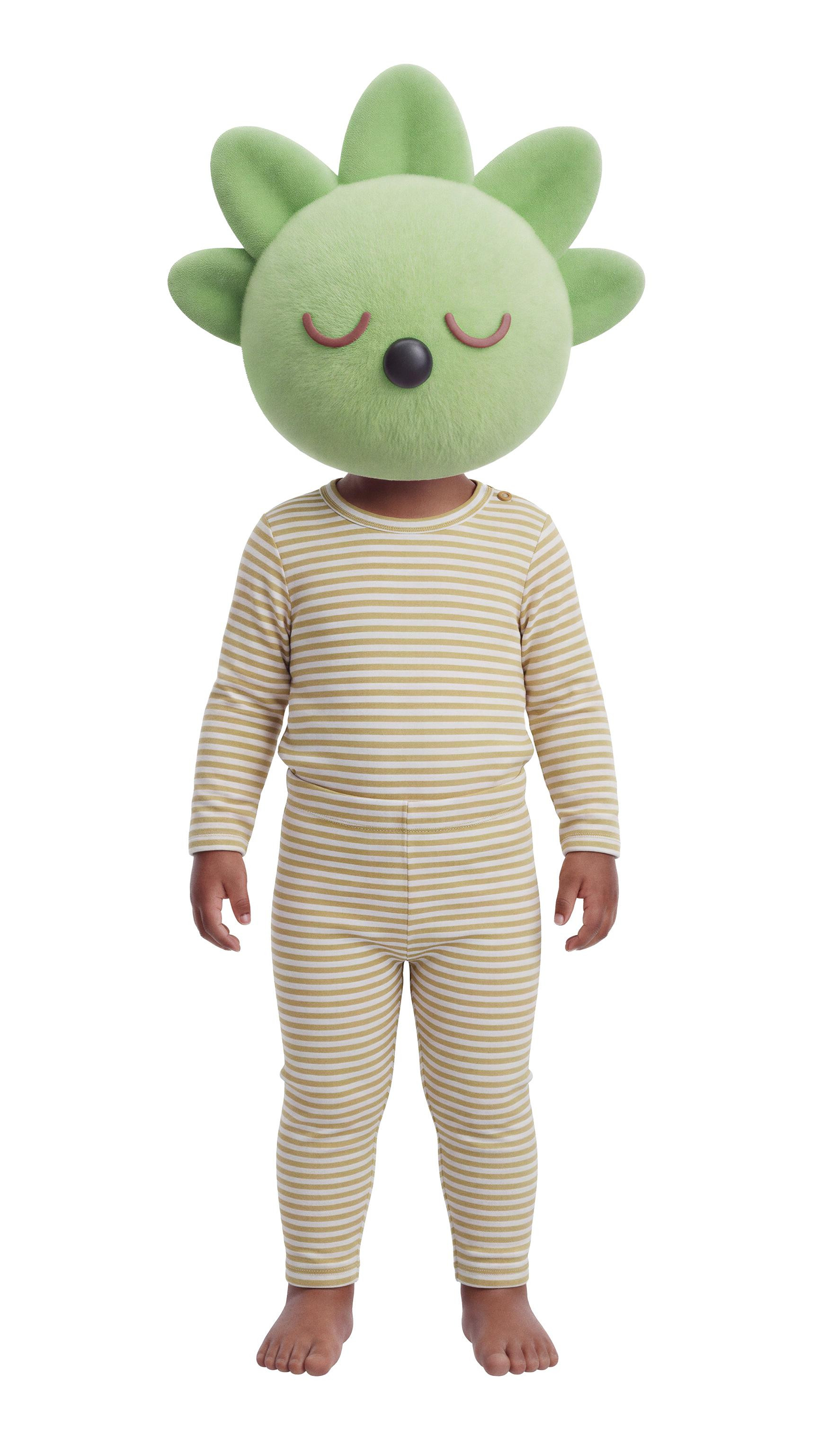 Zara - Striped Label Bodysuit And Legging Set - Olive Green - 12-18 Months (33,9 Inches) - Kids | Zara US