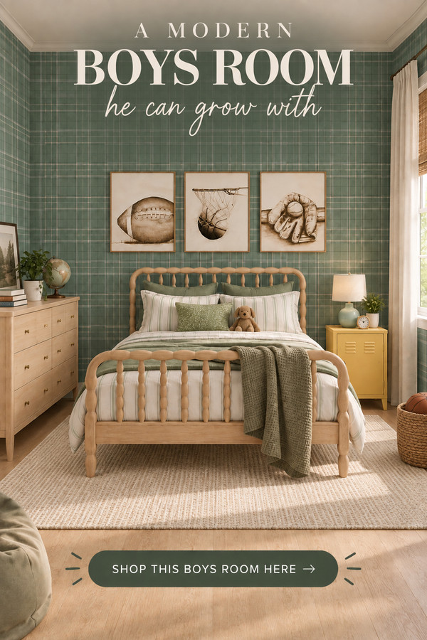 Looking for modern boys room ideas that feel stylish now and still work as he grows