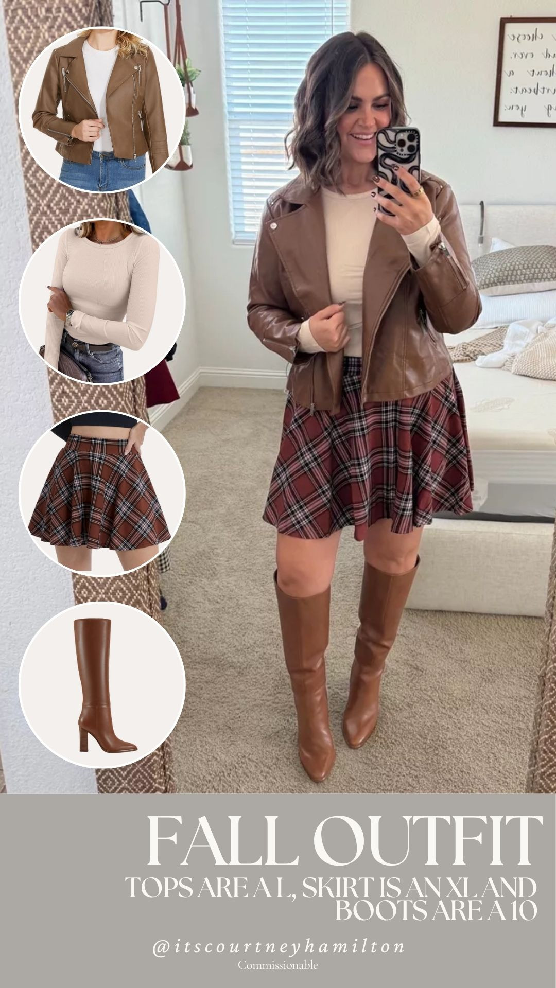 Fall Outfit 🤎

fall fashion, fall outfit, amazon outfit, mini skirt, marc jacob, plaid skirt, leather jacket, casual outfit, courtney hamilton 

 #LTKSeasonal #LTKFindsUnder100 #LTKStyleTip
