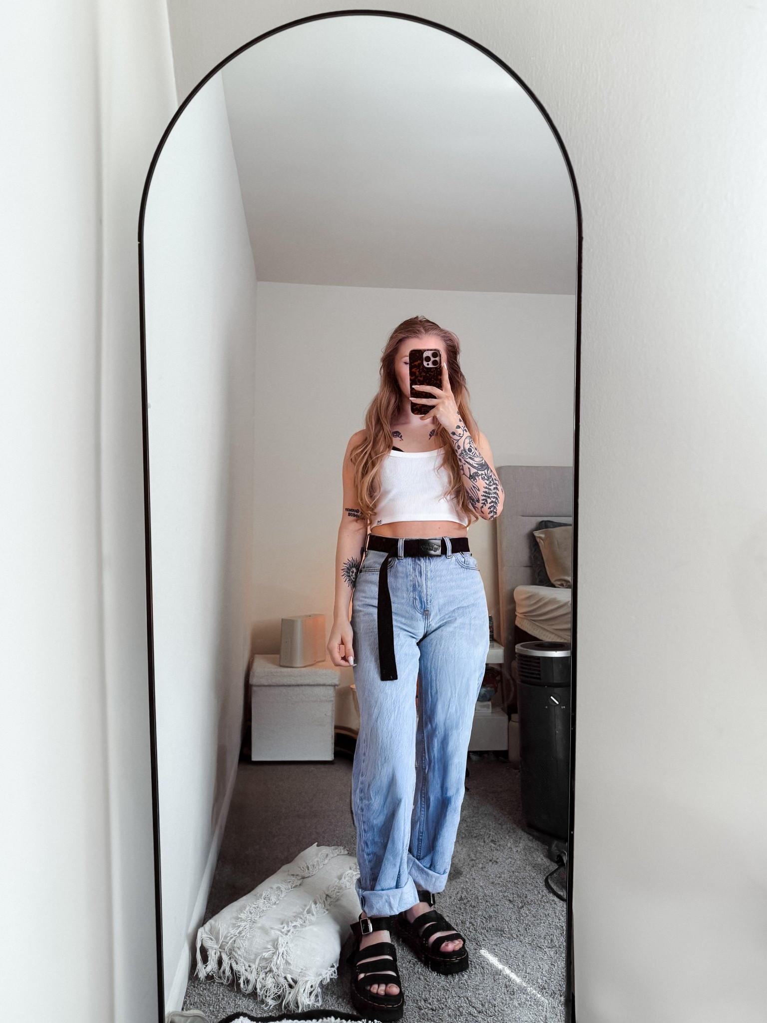 yesterdays ootd while running errands + shopping 🪞
#grungeoutfit #alternativeoutfit #drmartens #edgyoutfit #springootd 

#LTKPetite