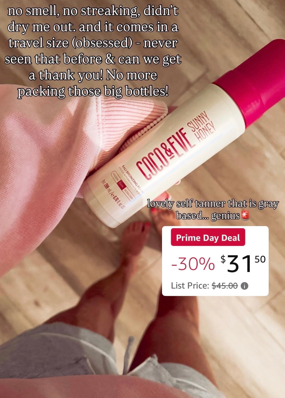 Okay wait… I’ve never used a self-tanner like this before 🤯✨ 30% off today!

No smell (!!), no streaking, and it goes on SO smooth and even — like actually fool proof. The color develops beautifully and looks super natural, not orange at all 🤎

And the best part… they have travel sizes now 🙌🏼 no more packing those huge bottles. Perfect for trips, weekends, or just keeping in your bag.

Travel. Self tanner.

#LTKgrwm #LTKSaleAlert