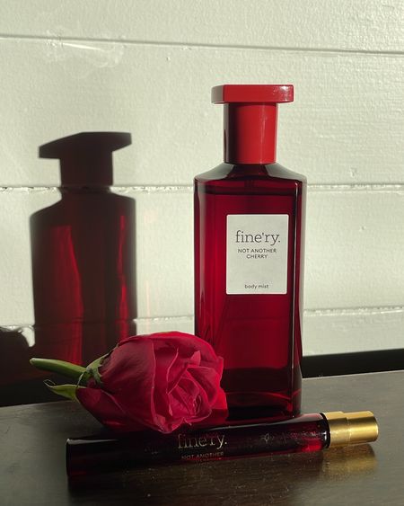 My latest scent obsession from @target @targetstyle - @fineryfragrance Not Another Cherry #ad #target #targetpartner #fineryfragrance #fineryperfume #finery