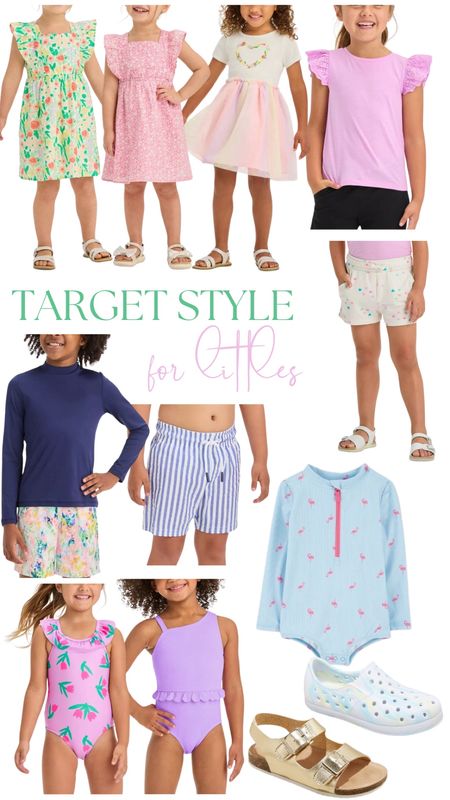 Target circle sale! My picks for littles! Lydia Grace has most of these dresses and swimsuits and both pairs of shoes. I always get a new rash guard for D every year! 

#LTKxTarget #LTKkids #LTKfamily