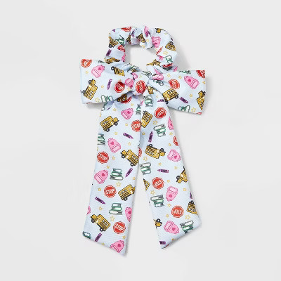 Teacher Bus Books Backpack Print Hair Twister with Tails - Multicolor | Target