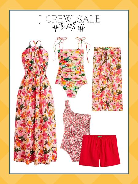 J crew sale, summer fashion, summer dress, one piece, floral, bright outfit, preppy style, chic style 

#LTKsalealert #LTKstyletip #LTKSeasonal