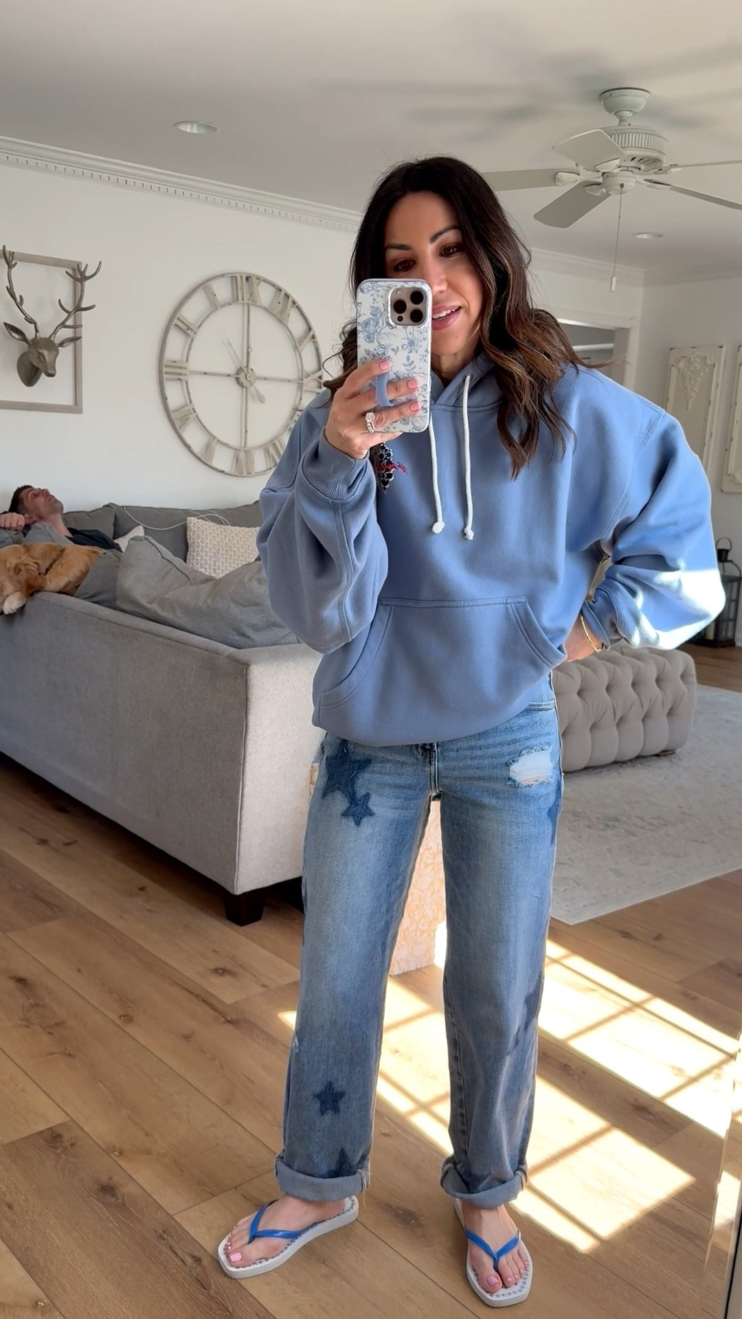Code TAMMY20 thru 4/11. XS hoodie. 25 boyfriend jeans.

#LTKSaleAlert #LTKPetite #LTKOver40