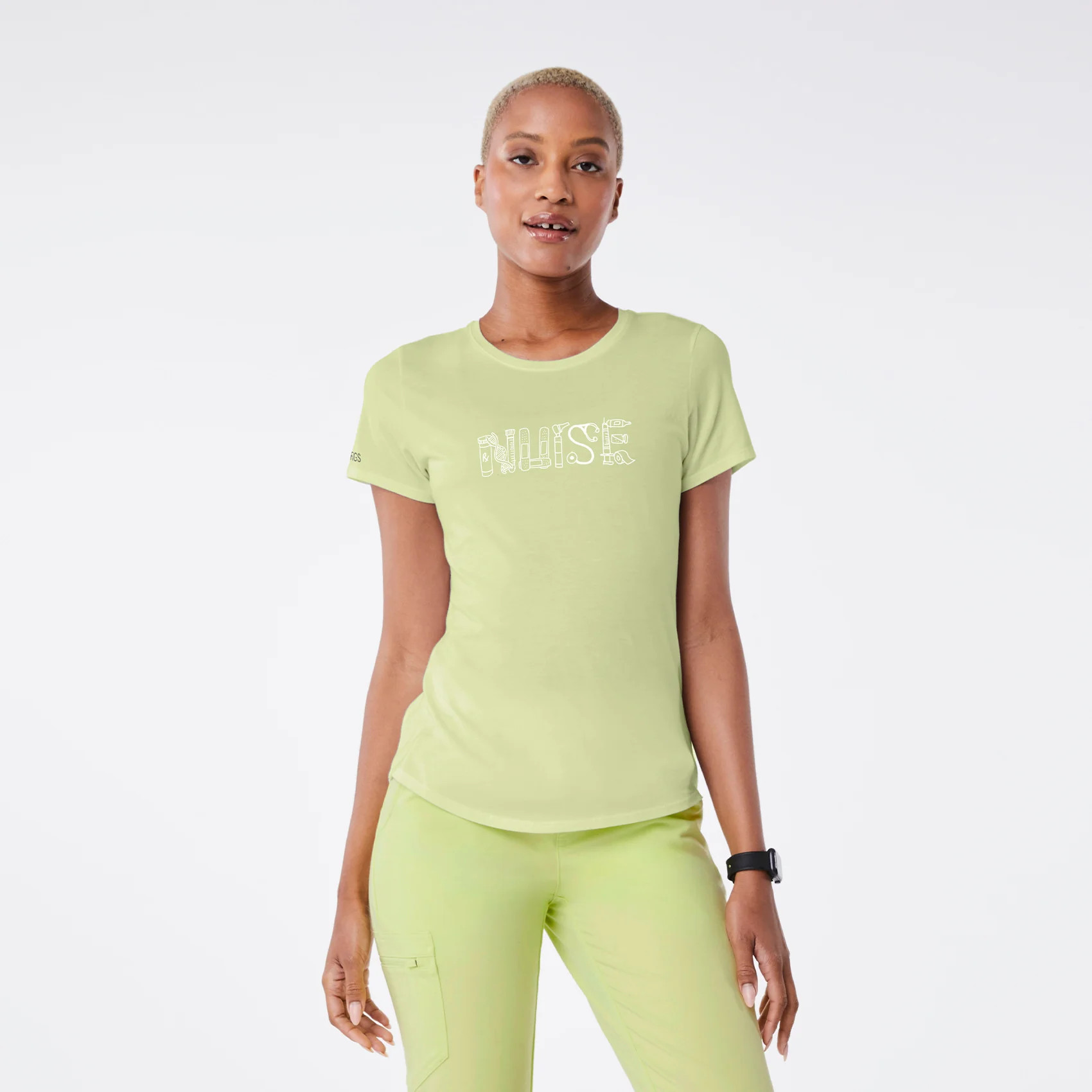 Women's Nurse Supersoft Shortsleeve Underscrub - Sea Mist · FIGS | FIGS