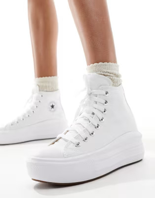 Converse Chuck Taylor All Star Move Hi trainers in ivory | ASOS (Global)